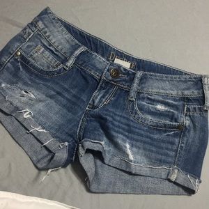 Decree ripped jean shorts